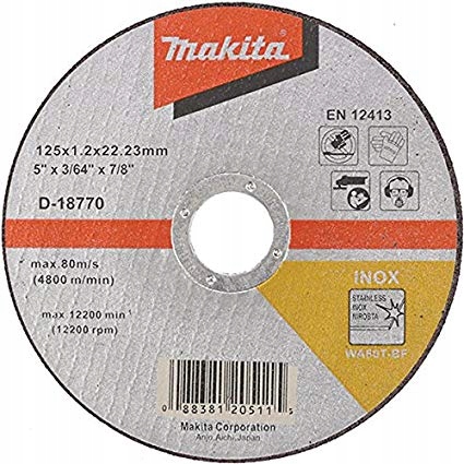 MAKITA 125x1,2 mm INOX rezací kotúč na kov