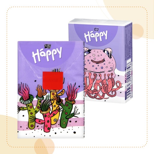 Bella Happy Jemné hygienické obrúsky pre deti, 3-vrstvové balenie
