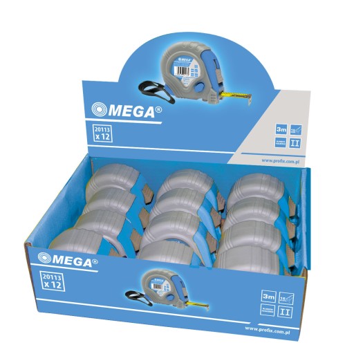 MERANIE VALENIA 2M/16MM, 3 ZARÁŽKY, S GUMOVÝM KRYTOM