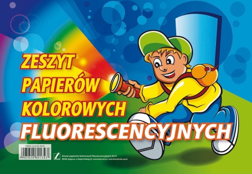 Zošit A4/9k z farebných fluorescenčných papierov