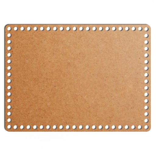 šedý základný košík dno 25x34cm HDF obdĺžnik