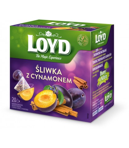 Ovocný čaj Slivka a škorica Čaj Ostružina List Sladké drievko 20 T. LOYD