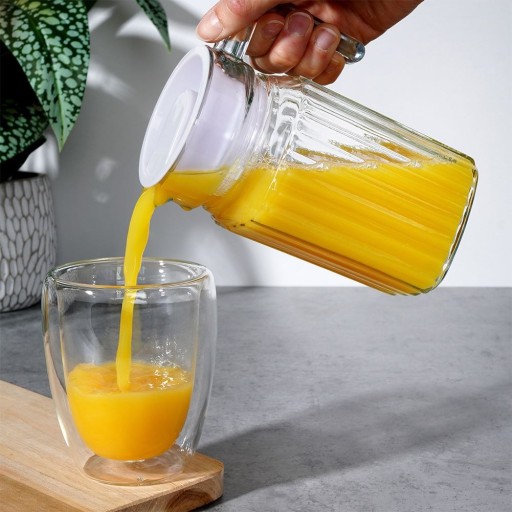 NÁPOJE džbán, džús, limonáda, pohár, viečko, 0,6L