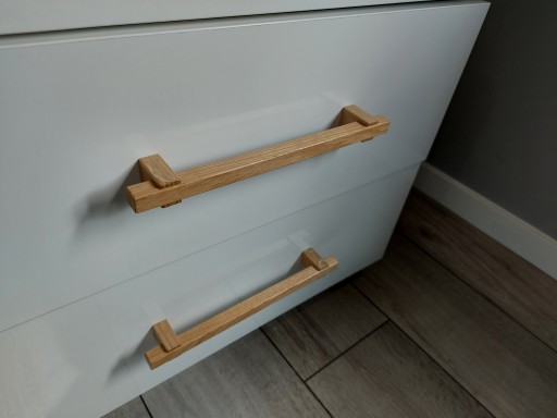 Nábytkové madlo zábradlia v tvare U, dĺžka 210mm, šírka 160mm