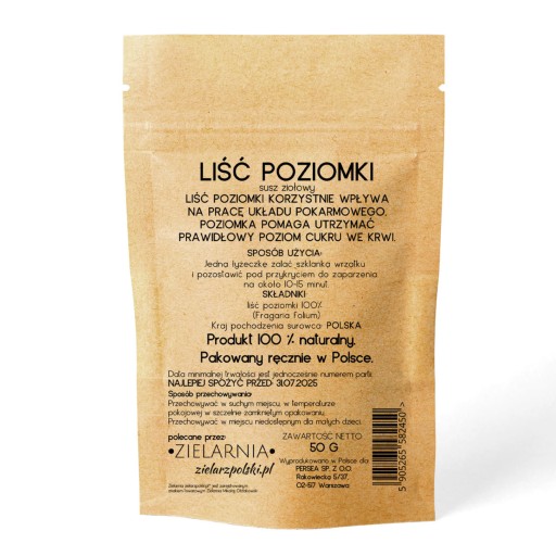STRASPBERRY POLISH list lesnej jahody bez prísad NATURAL