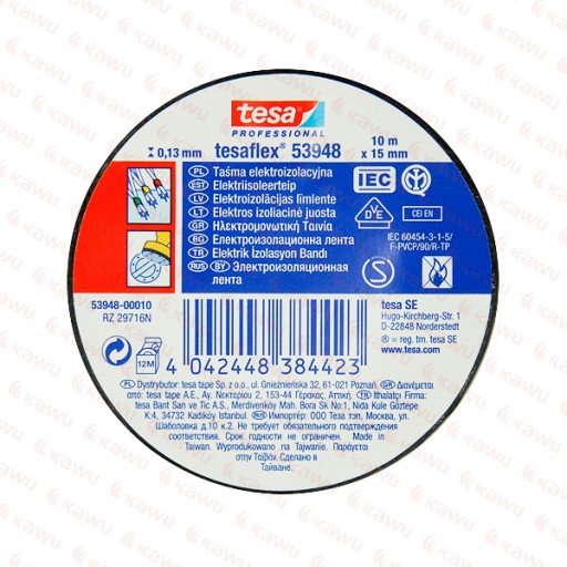 TESA PÁSKA IZOLAČNÁ ÚZKA 15mm 10m ČIERNA