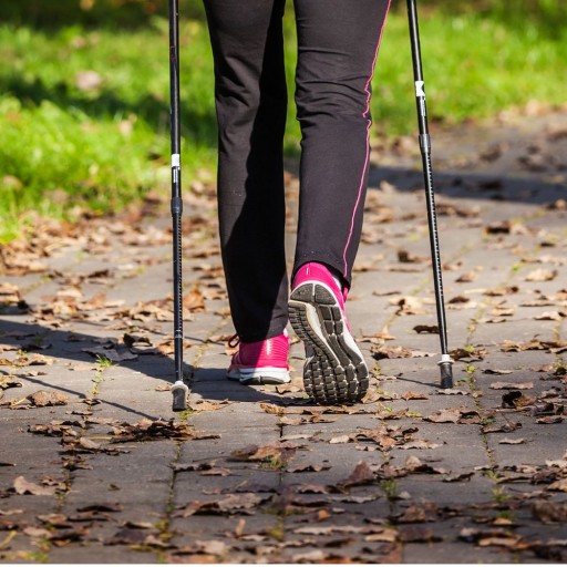 Tipy na trekingové palice na Nordic Walking Tip s asfaltovým krytom