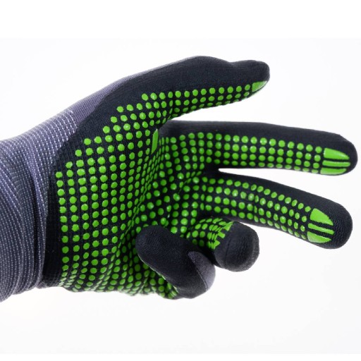Nylonové pracovné rukavice Nitrile Flex D, veľkosť 9 Dokonalá ochrana STALCO