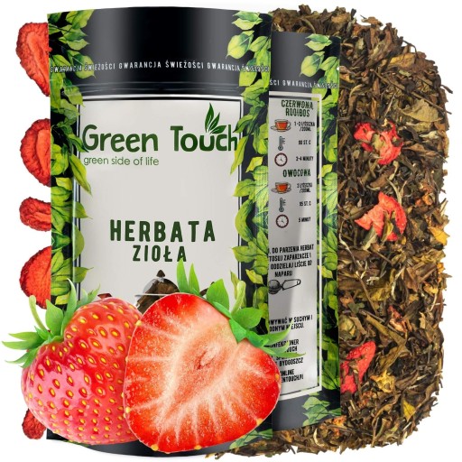 Pai Mu Tan biely listový čaj JAHODA lyofilizovaná jahoda 50 g