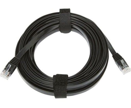 SIEŤOVÝ KÁBEL, PLOCHÁ LAN ETHERNET INTERNET Krútený PÁR RJ45 UTP CAT6 10M