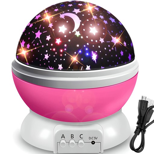 PROJEKTOR MOON SKY STAR OTOČNÝ PROJEKTOR NOČNEJ LAMPY PRE DIEŤA