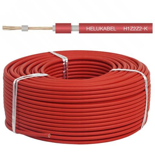 HELUKABEL SOLÁRNY KÁBEL H1Z2Z2-K 1X4 mm² červený kábel pre fotovoltaiku