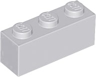 LEGO Brick 1x3 svetlosivá LBG 4211428 3622 - 12 ks
