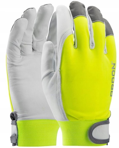 HOBBY REFLEX ARD Kožené pracovné rukavice Reflexné Hi-Vis EN388 8