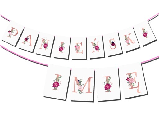 BRIDGE PARTY BANNER Názov Boho Rose Gold