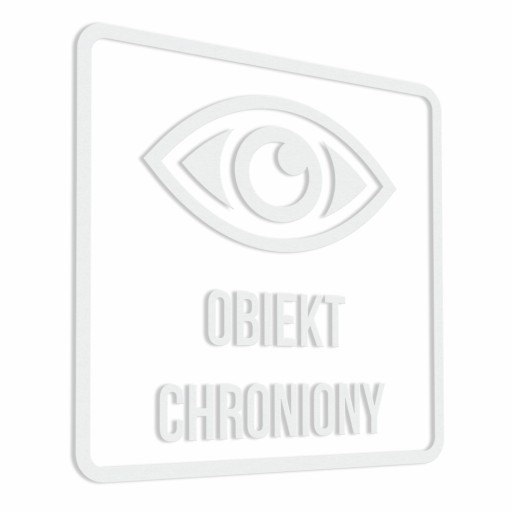 Nálepka - Chránený objekt 10x10
