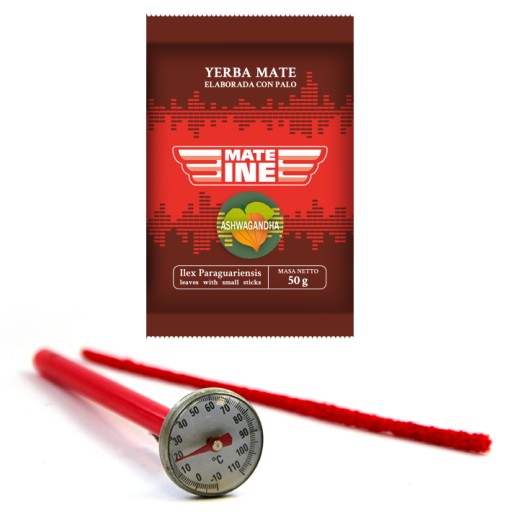 Yerba Mate Set Vzorka 50g + teplomer + čistič