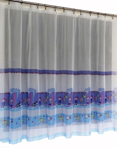 MG ZÁCLONA voál DETI MODRÁ výška 160cm WM05/02