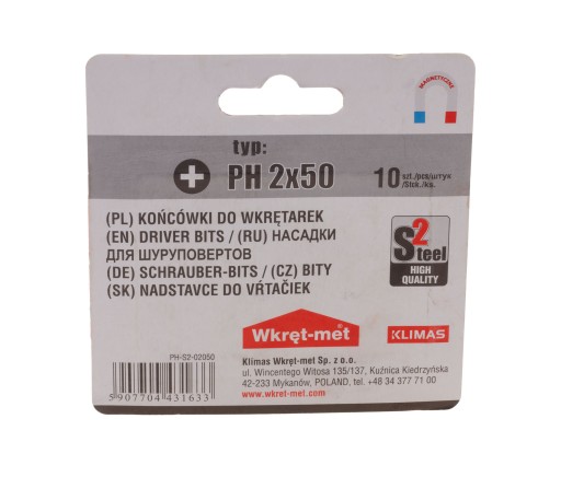 PROFESIONÁLNY BIT Philips PH2x50 SKRUTKA - 1 ks.