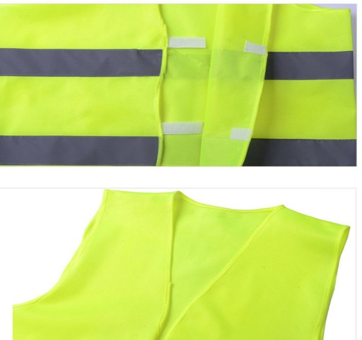 CESTNÁ VÝSTRAŽNÁ REFLEXNÁ VESTA, ŽLTÁ