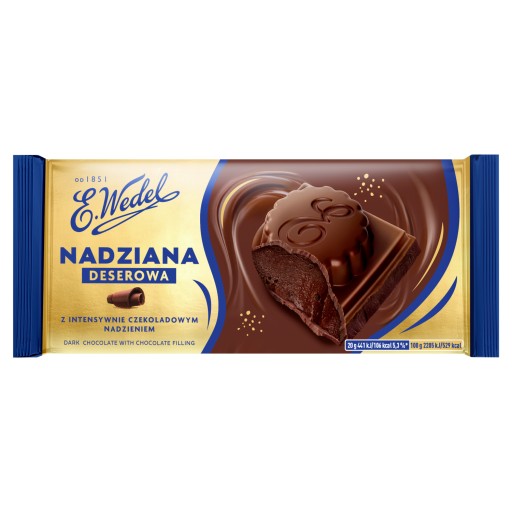 Čokoládový dezert s intenzívne čokoládovou náplňou E.Wedel