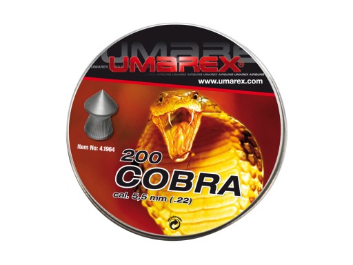 UMAREX DIABOLO VZDUCHOVÉ NÁTRELY Kobra vrúbkovaná 5,5mm 200 ks.