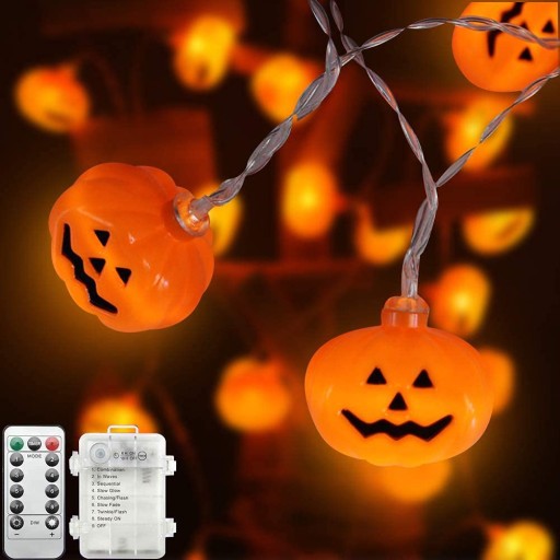 LED SVETLÁ DEKORÁCIA VENCICE, HALLOWEENSKÉ TEKVICE