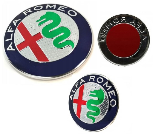 ALFA ROMEO Emblémový odznak 74mm predný zadný ____ALU