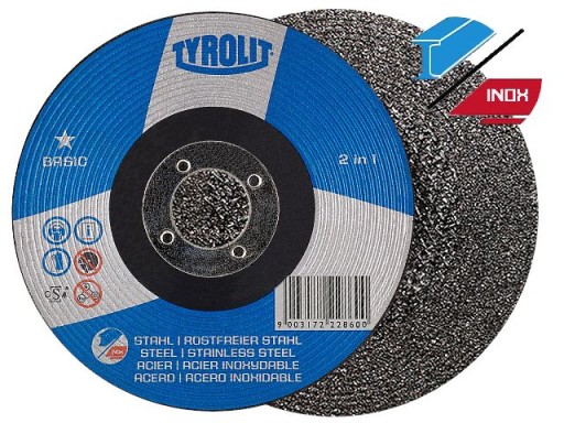 Kotúčové kovové brúsne kotúče 125x6 TYROLIT 222860 BASIC 125x6