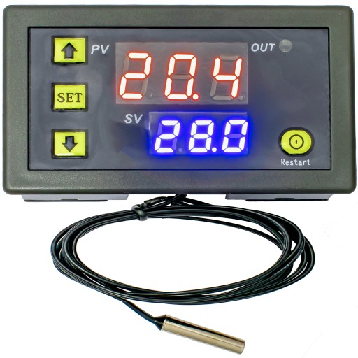 ELEKTRONICKÝ TERMOSTATOVÝ REGULÁTOR TEPLOTY DIGITÁLNY OVLÁDAČ 1500W 230V