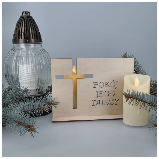 Stojan na sviečku Dekoračný veniec na Sviatok všetkých svätých