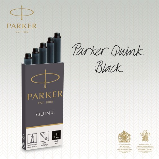 ČIERNE NÁPLNE DO PARKER PERÁ, balenie po 5 ks