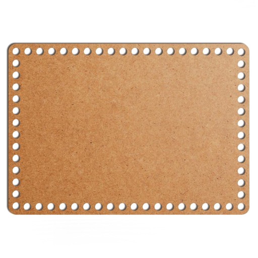 šedý základný košík dno 22x31cm HDF obdĺžnik