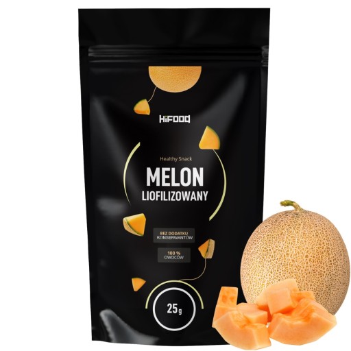 MELÓN SUŠENÝ MRAZOM 25g HiFOOD kúsky Vysoká kvalita