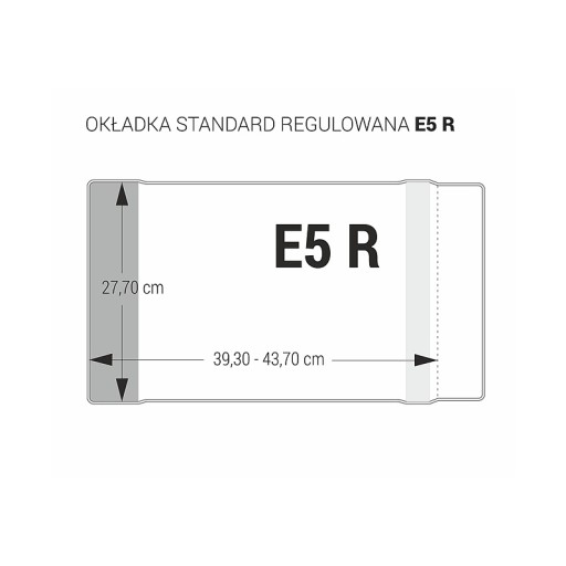 Knižný obal 277mm nastaviteľný obal ks KO