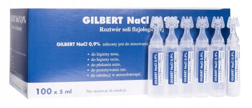 SADA 5 x GILBERT FYZIOLOGICKÁ SOĽ 5 x 5ml Pre DETI A DOSPELÝCH