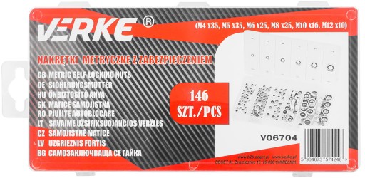 POISTNÉ MATICE METRICKÉ M4-M12 146 KS SADA 6-STRANNÝCH MATIC