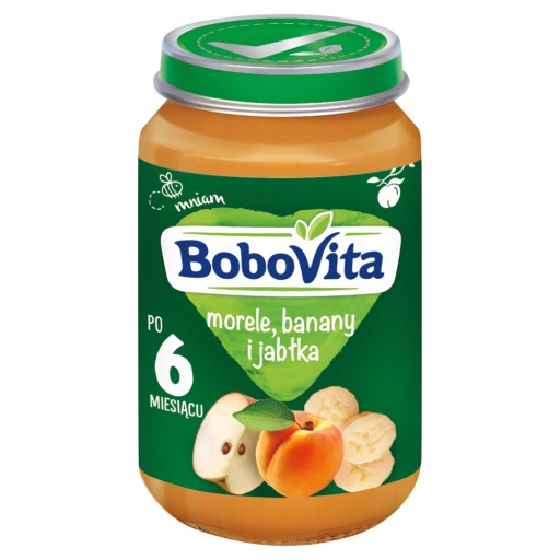 Marhule, banány a jablká dezert BoboVita 190g
