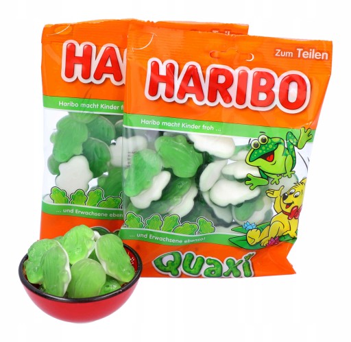 HARIBO Quaxi Żabki Żaby ovocné želé 175g DE