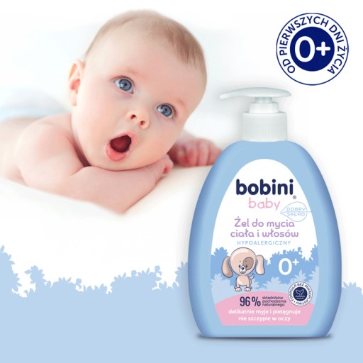 Bobini Baby umývací gél na telo pre bábätká 300 ml