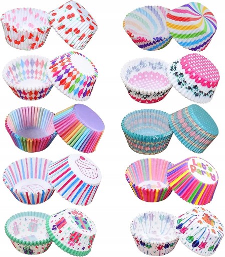Formičky PAPIEROVÁ FORMA NA MUFFINY OKINÁ NA PEČENIE MUFFÍN 200 ks