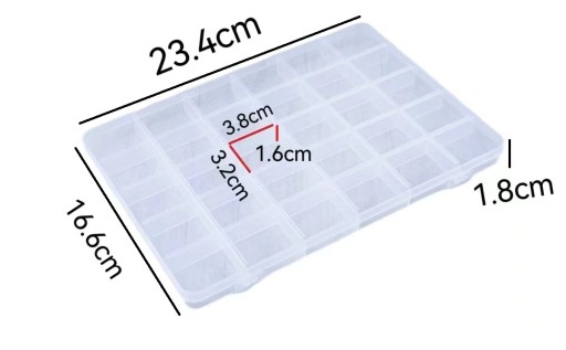 Kozmetický box 23,4x16,6x1,8 cm organizér na náradie na náradie