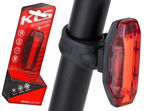 Zadné svetlo na bicykel Kellys RIPPY II s 13LM LED batériami