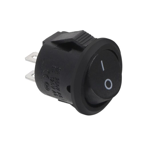 MINI NÁBYTOKOVÝ SPÍNAČ 250V 50Hz 2A Čierny