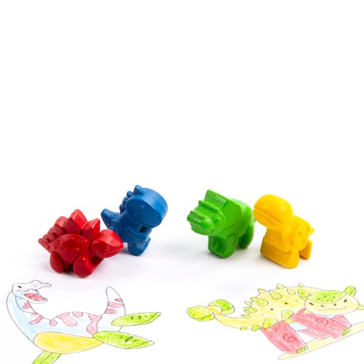 Pastelky pre batoľatá, aby sa naučili kresliť DINOSAURY