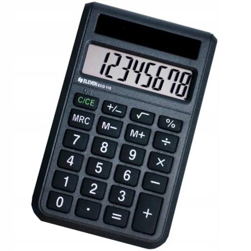 Vrecková kalkulačka ECO-110 Eleven, čierna