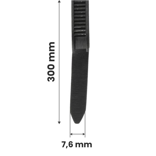 Sťahovacia páska Sťahovacia páska Zipsy 7,6 x 300 mm Silná UV páska na káble