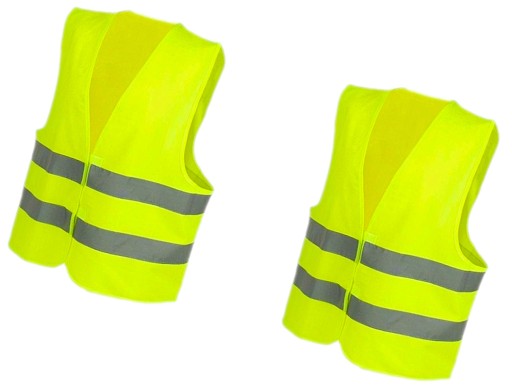 REFLEXNÁ VESTA ŽLTÁ ŽLTÁ 2KS U1Z90