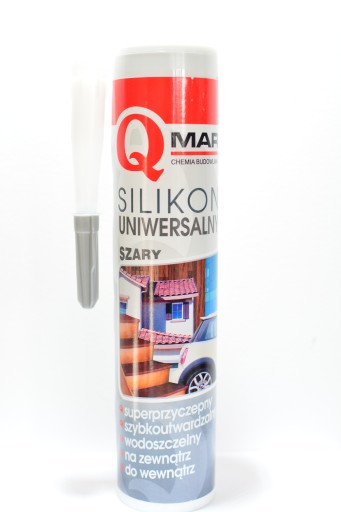 Qmar silikón UNIVERSAL GREY 300ml