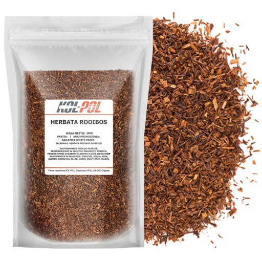 ROOIBOS TEA 200g Superior Bezkofeínový, prírodný, vysoko kvalitný Kol-Pol